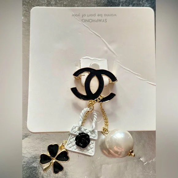 Brooch gold plated/ enamel - Picture 5 of 7